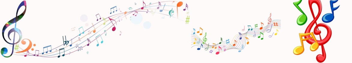 colorful music notes